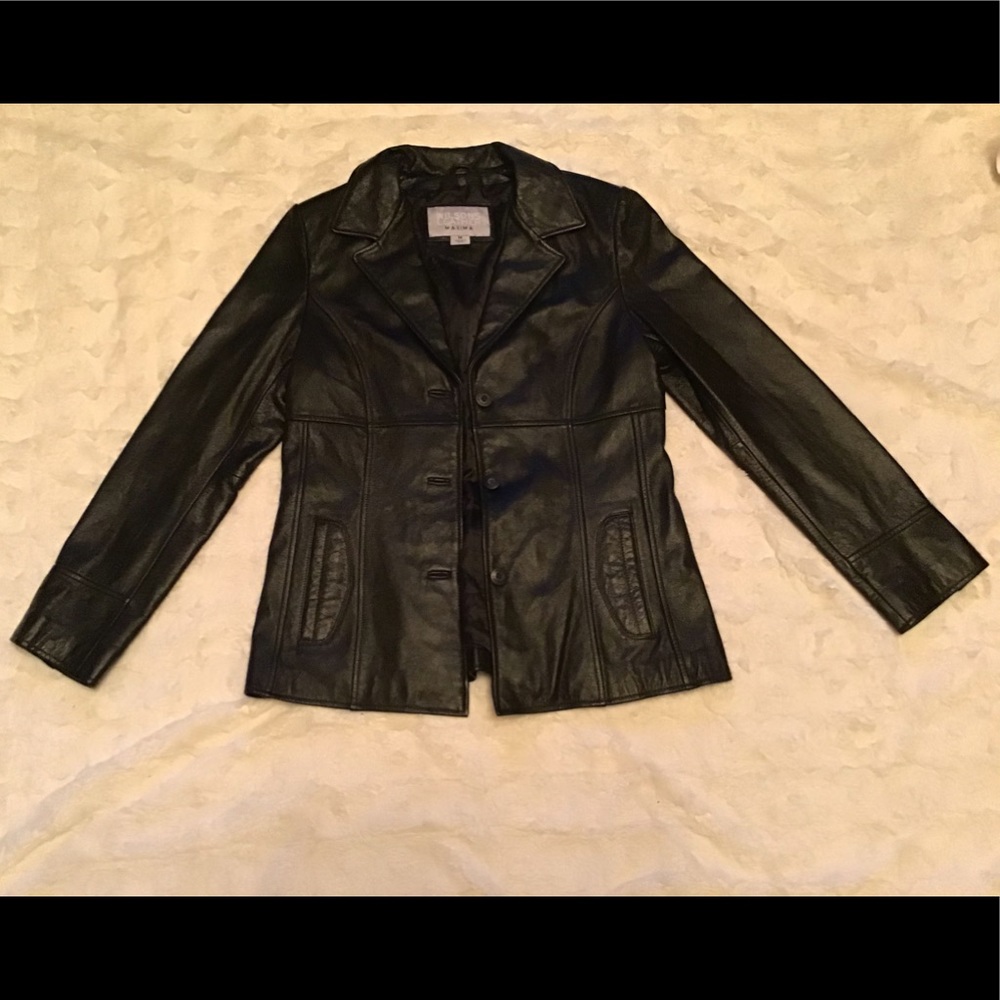 Black Wilson’s Leather Maxima Jacket - image 1